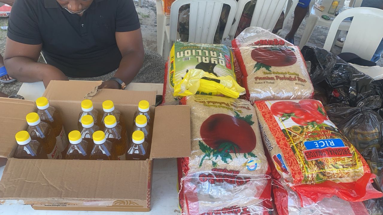 Relief Items to be distributed